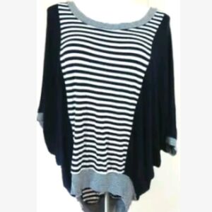 Bailey 44 Striped Dolman Sleeve Knit Top